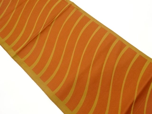 JAPANESE FUKURO OBI / WOVEN WAVY STRIPE